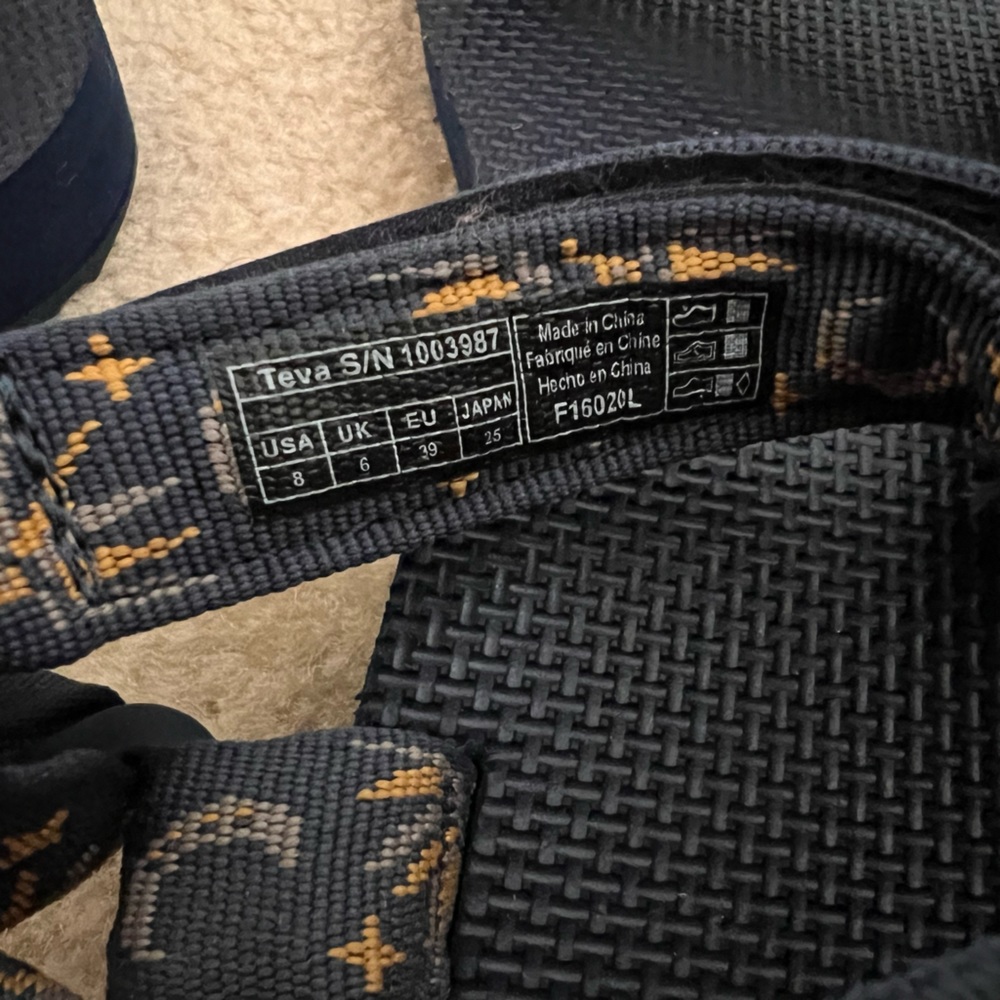 Sun and moon insignia blue Tevas - Picture 4 of 5